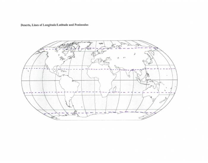 World - Deserts, Latitude/Longitude & Peninsulas Quiz