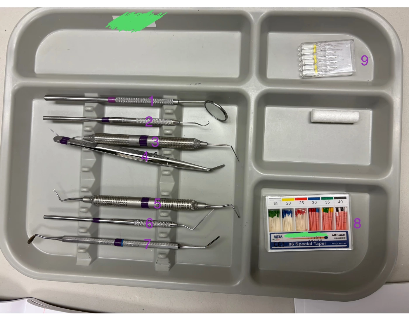 Endodontic Setup Endodontics dental tray set up Quiz