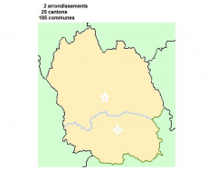 Lozère (48) arrondissements