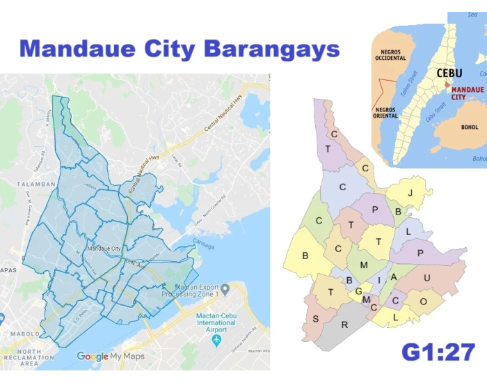 Mandaue Map Mandaue City Barangay Map Quiz