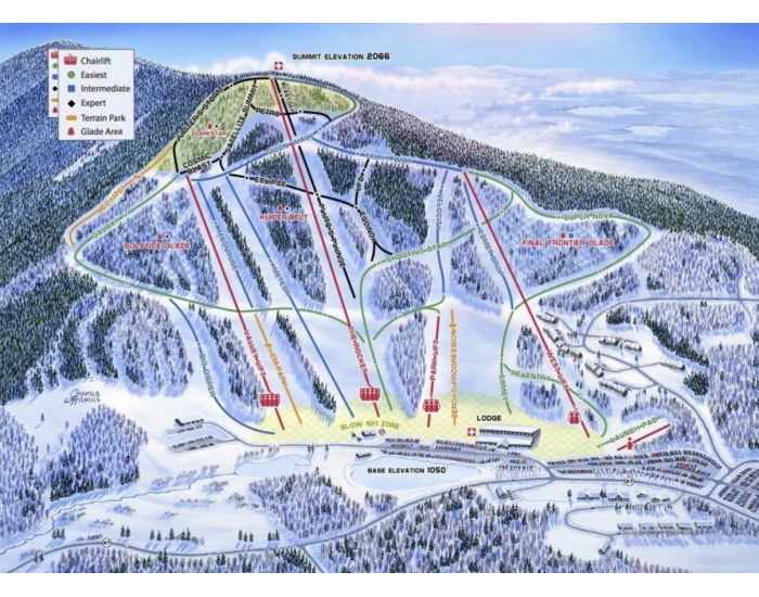 Crotched Mountain Trail Map — Printable Worksheet