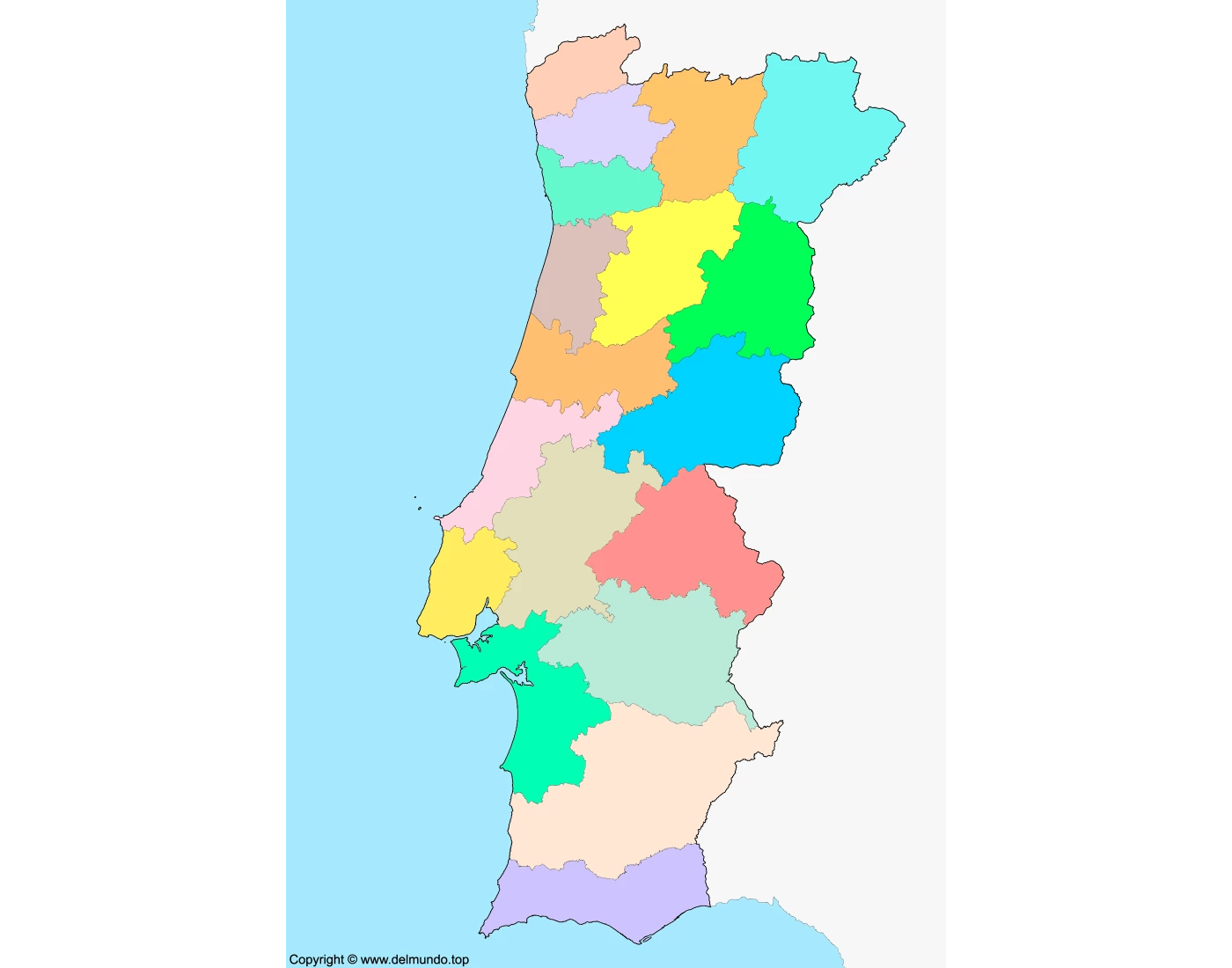 Protugal 1400 Locais de Portugal — Printable Worksheet