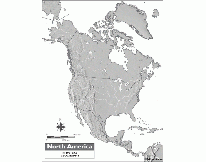 Us Canada Physical Map Quiz