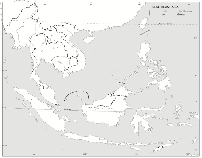 southeast asia physical maps Quiz