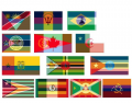 Merged Flags: America vs. Africa