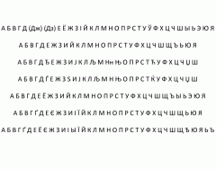 Slavic cyrillic alphabets