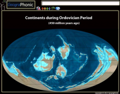 Continents during Ordovician Period 