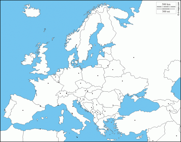 Europe and Russia - Countries . Quiz