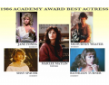 1986 Academy Award Best Actress