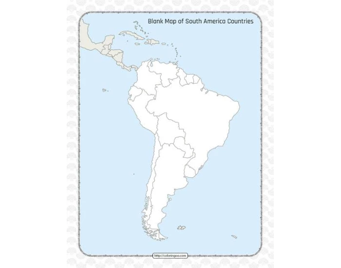 Free Printable Verse Map.pdf South American Major Cities — Printable Worksheet