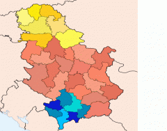 Serbian district seats/ Centri okruga Srbije