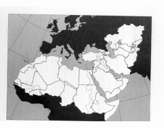 North Africa, Southwest Asia, And Central Asia Map Quiz