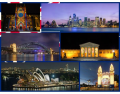 Landmarks of Sydney, Australia (Night Version)