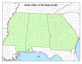 24 Cities of the Deep South