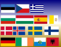 European Anthems and Flags