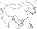 Map of Eastern Asia During Korean War