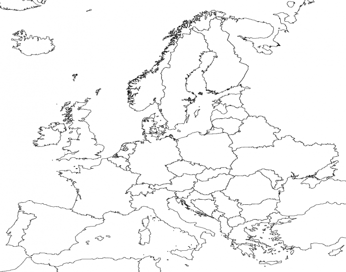 (CZ) Fyzická mapa Evropy 2 Quiz