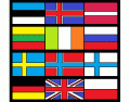 Flags of Northern Europe (in the local language)