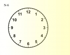 Subtraction Clock (N-6)