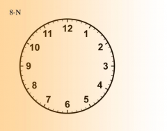 Subtraction Clock (8-N)