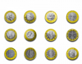 Euro coin designs by country