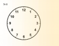 Subtraction Clock (N-0)