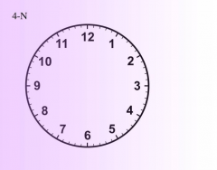 Subtraction Clock (4-N)