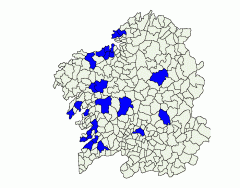 Main cities of Galicia