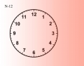 Subtraction Clock (N-12)