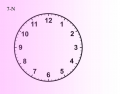 Subtraction Clock (7-N)