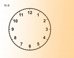Subtraction Clock (N-8)