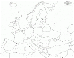 Europa-gradovi i države (Prirodno-geog. obilježja)