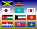 Borders along flags (J,K)