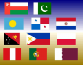 Borders along flags (O-Q)
