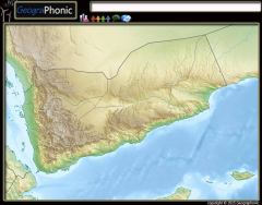 Physical map of Yemen (10)