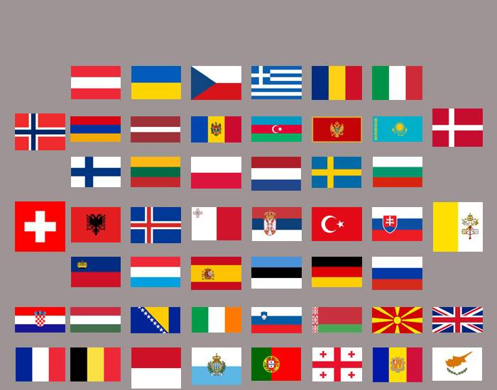 Flags of Europe quiz