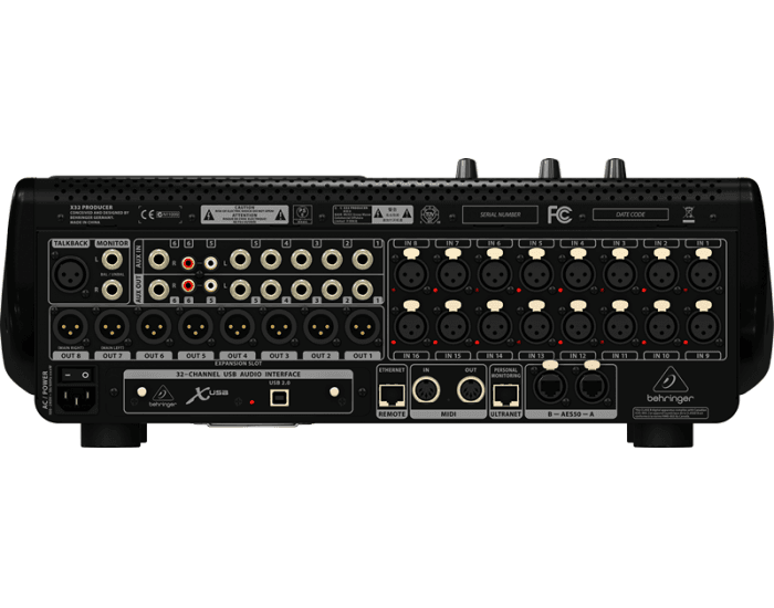 Labelling the X32 rear panel Quiz
