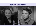 Anne Baxter's Academy Award nominated roles