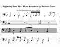 Trombone - 1st 3 Band Notes