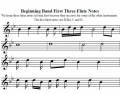 Flute - 1st 3 Band Notes