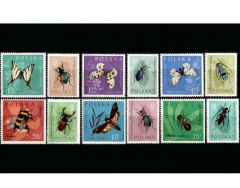 Polish stamps: Insects protected by law - 1961 series