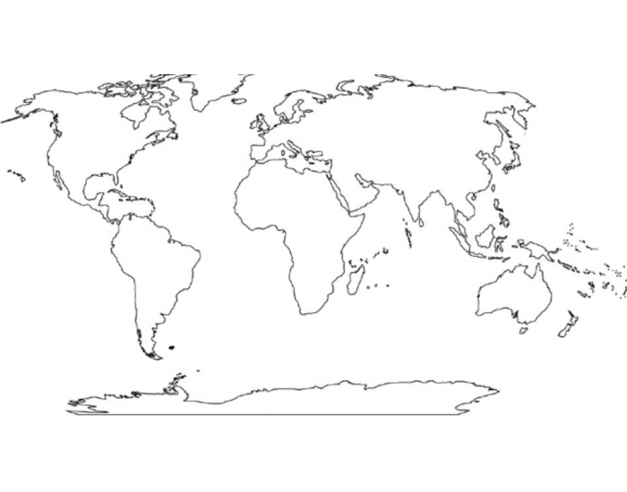 World Map - Continents and Oceans Quiz