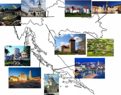 The largest cities in Croatia