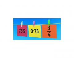 Match the fractions, percentage and decimals
