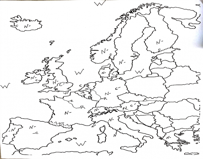 Western Europe Map Test 1 Quiz