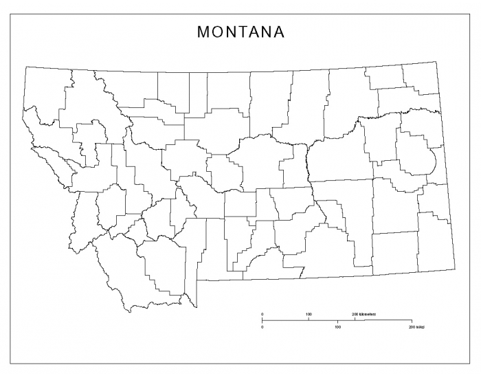 Montana County Numbers Map Quiz