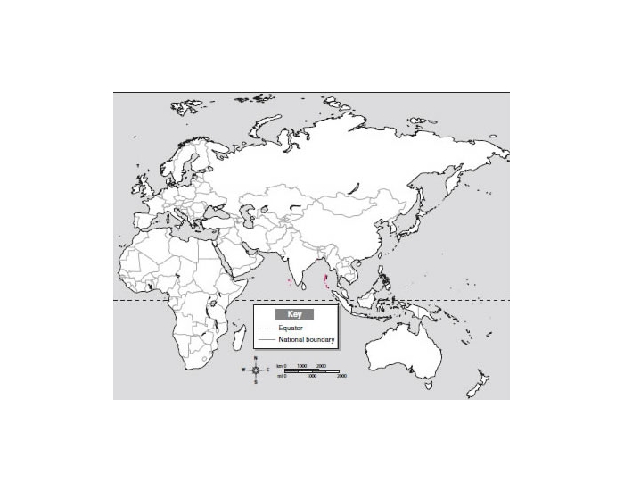 eastern hemisphere map countries