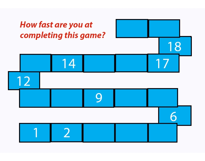 PG Lightning Game: Speed counting — Printable Worksheet