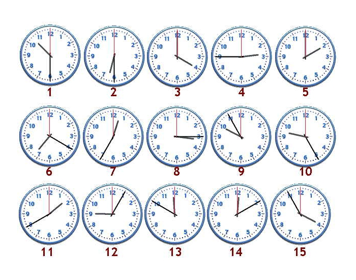 Wie viel Uhr ist es? (standard) Quiz