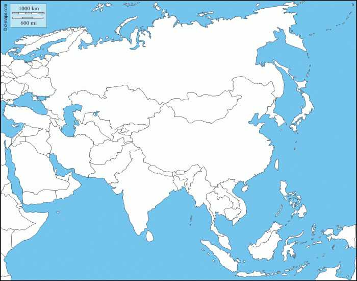 Asia Countries Map Quiz